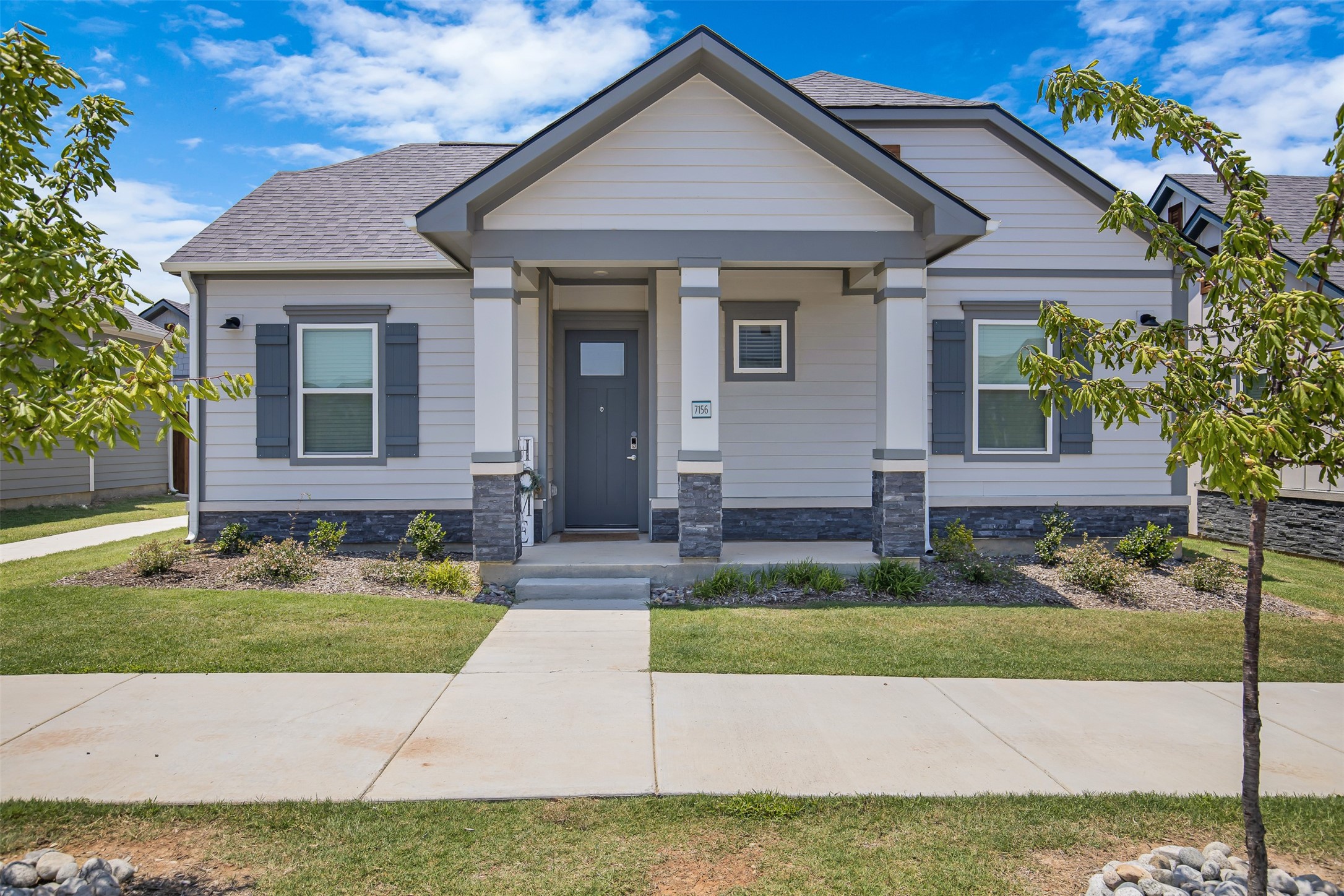 7201 Rustle Road Fort Worth, TX 76123 - Photo 2 of 29 a front view of a house with a yard