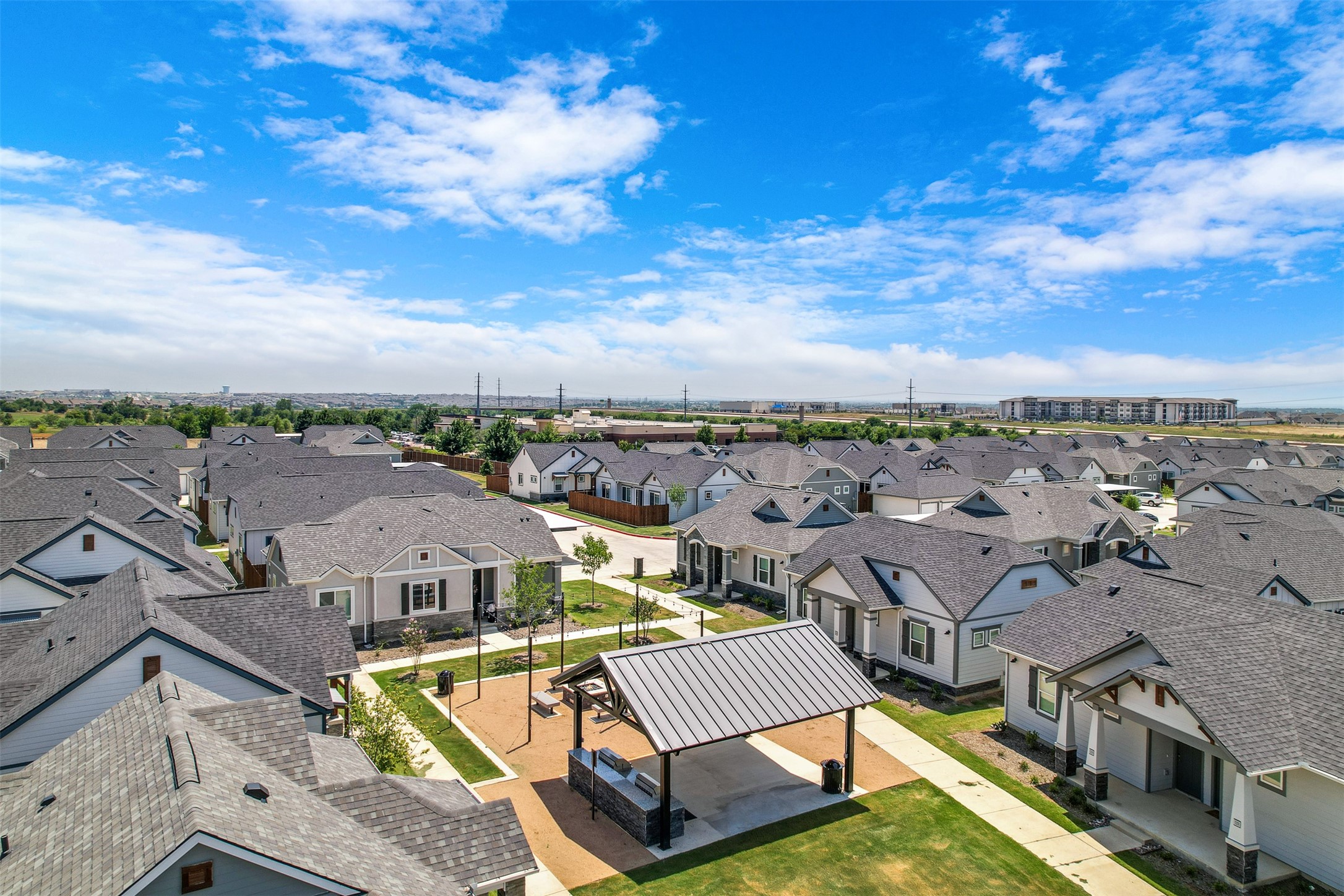 7201 Rustle Road Fort Worth, TX 76123 - Photo 26 of 29 an aerial view of residential houses with outdoor space