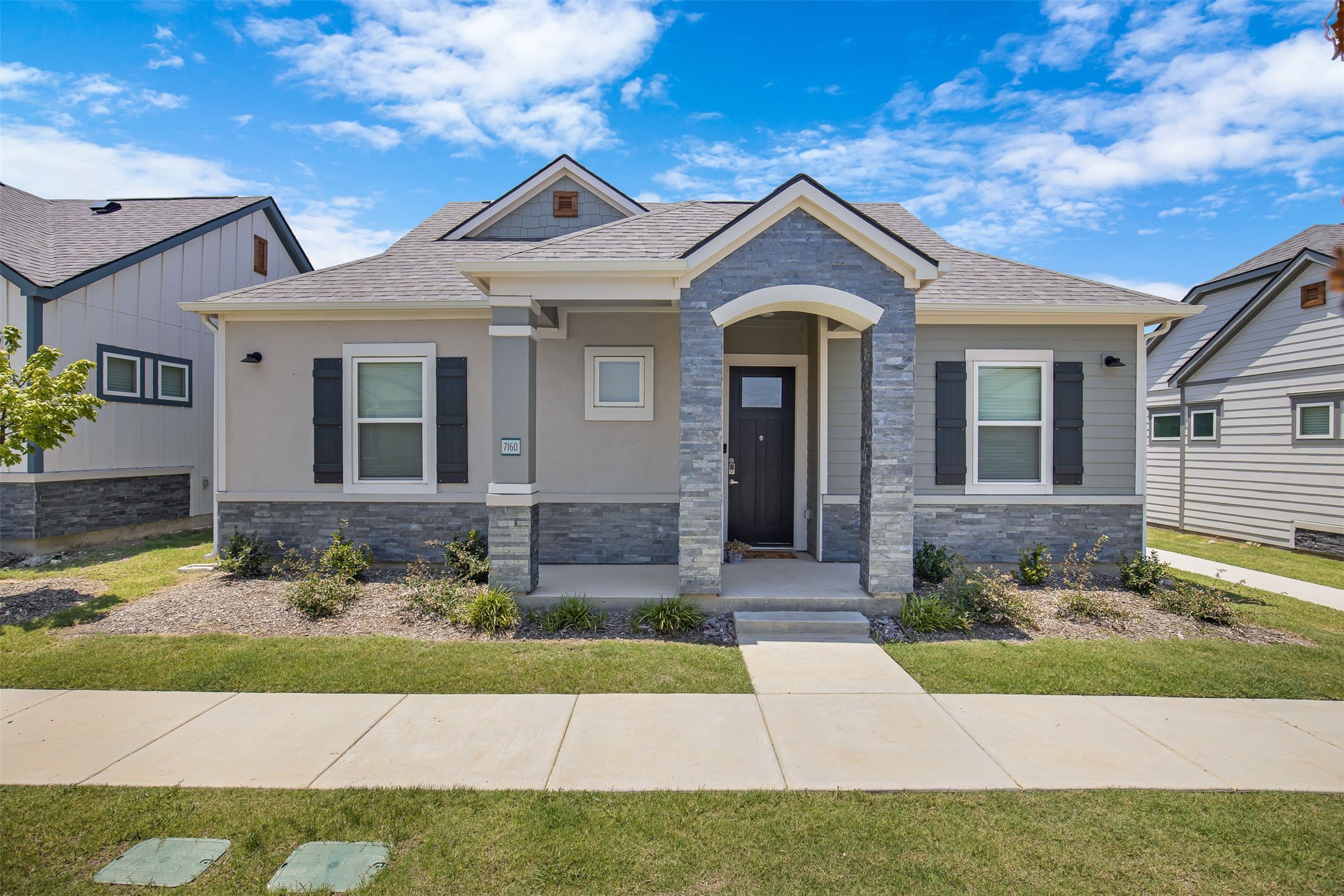 7201 Rustle Road Fort Worth, TX 76123 - Photo 3 of 29 a front view of a house with garden