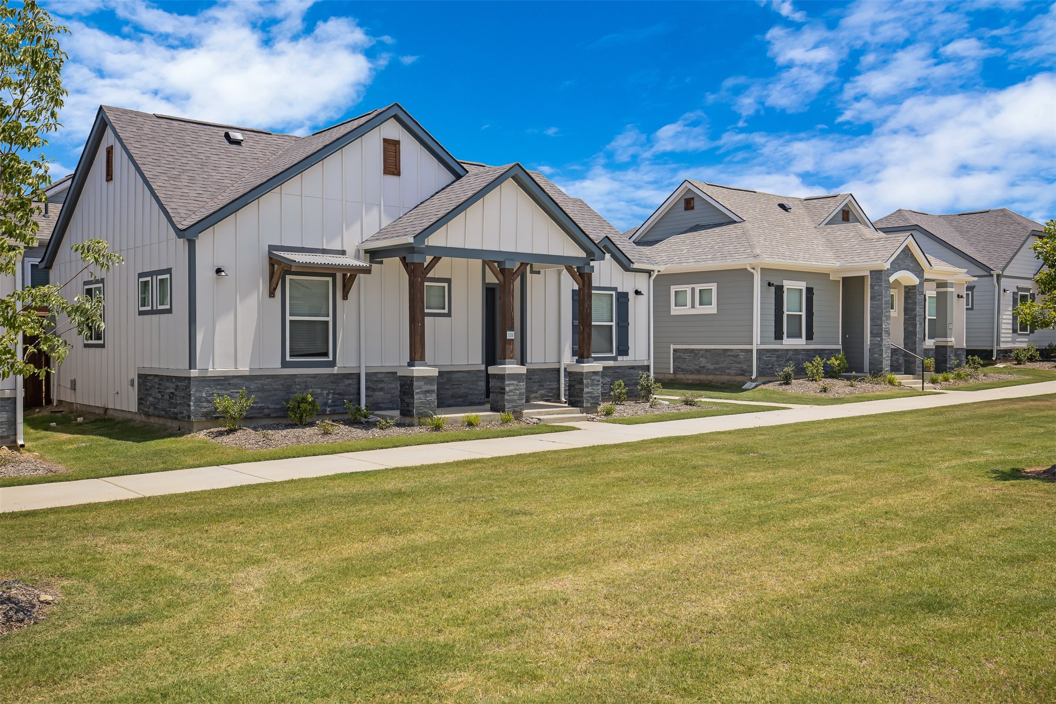 7201 Rustle Road Fort Worth, TX 76123 - Photo 4 of 29 a front view of house with yard and trees around
