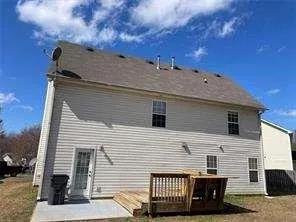 a view of a house with a patio