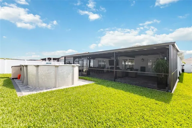 a view of outdoor space with seating