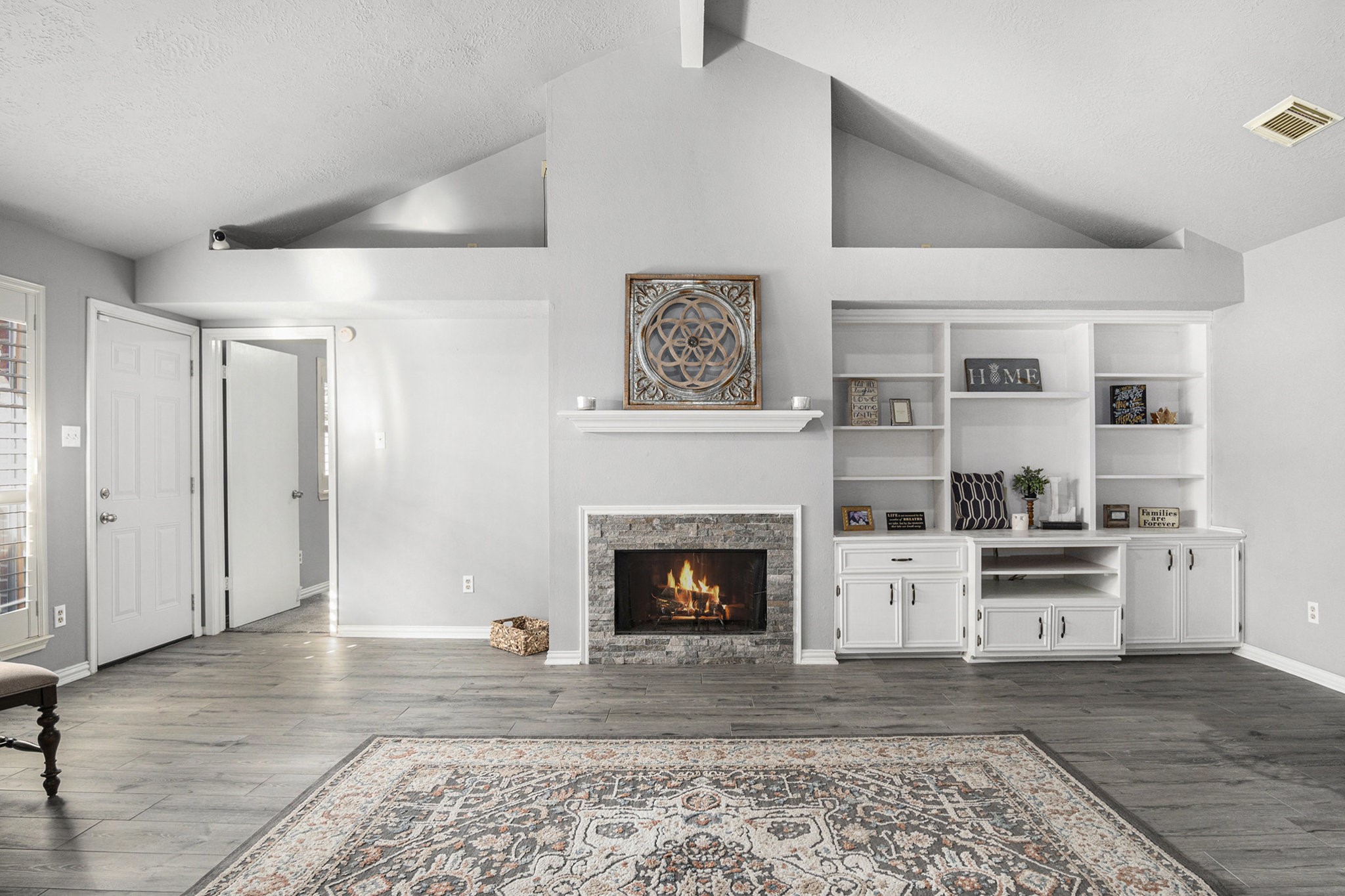 3315 Mourning Dove Drive Spring, TX 77388 - Photo 24 of 44 a living room with furniture and a fireplace