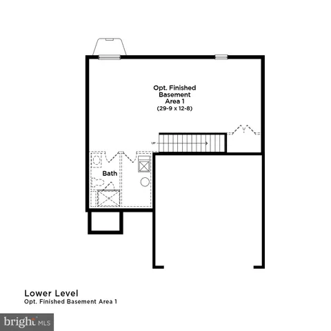 a picture of a bench in a room