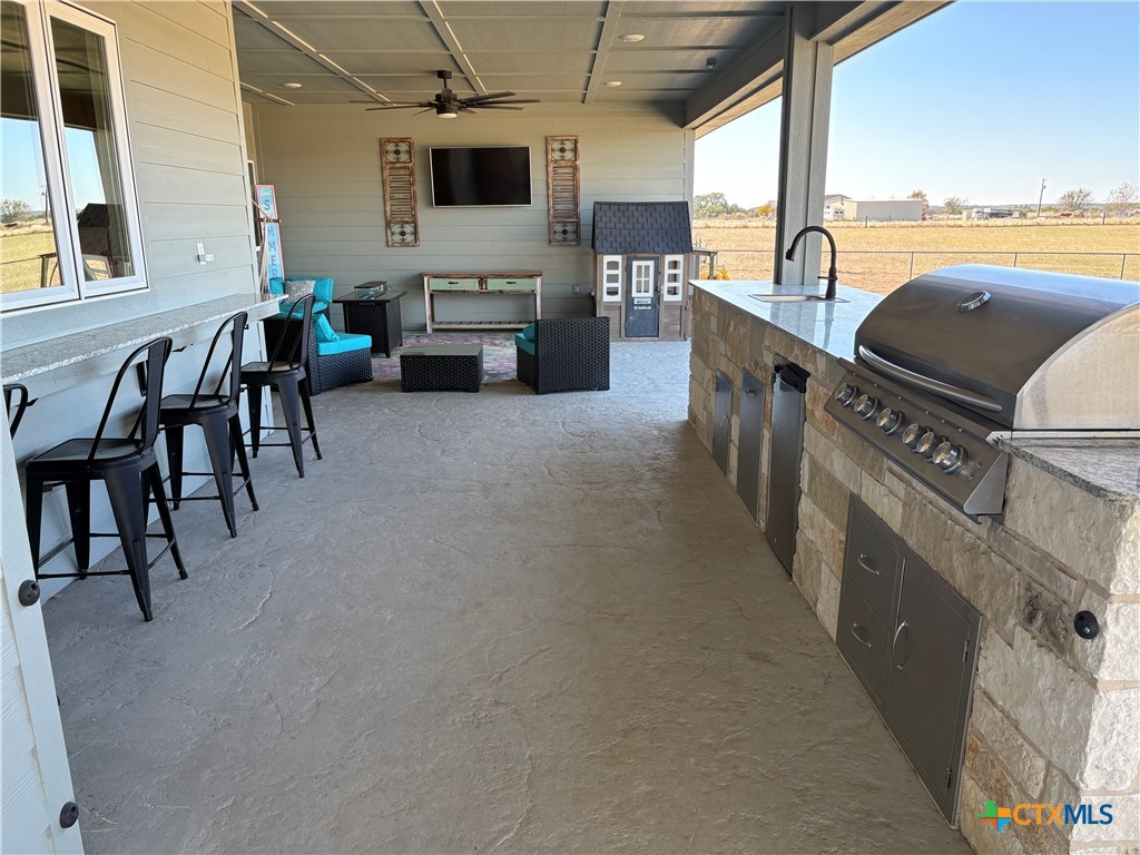 5853 Moccasin Bend Road Gatesville, TX 76528 - Photo 31 of 48 Back porch outdoor kitchen