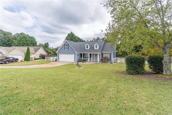 a aerial view of a house