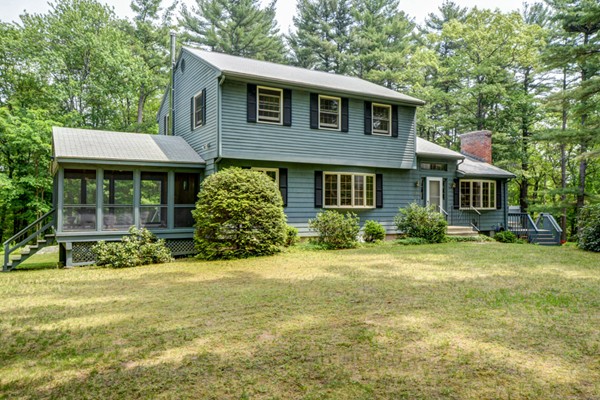 201 Davidson Road Boxborough, MA 01719 - Photo 1 of 30 a front view of a house with a yard