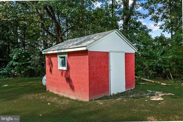a view of a backyard with a garden