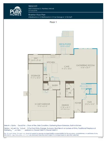 $459,900 | 6537 Ambassador Drive, Plainfield, IN 46168