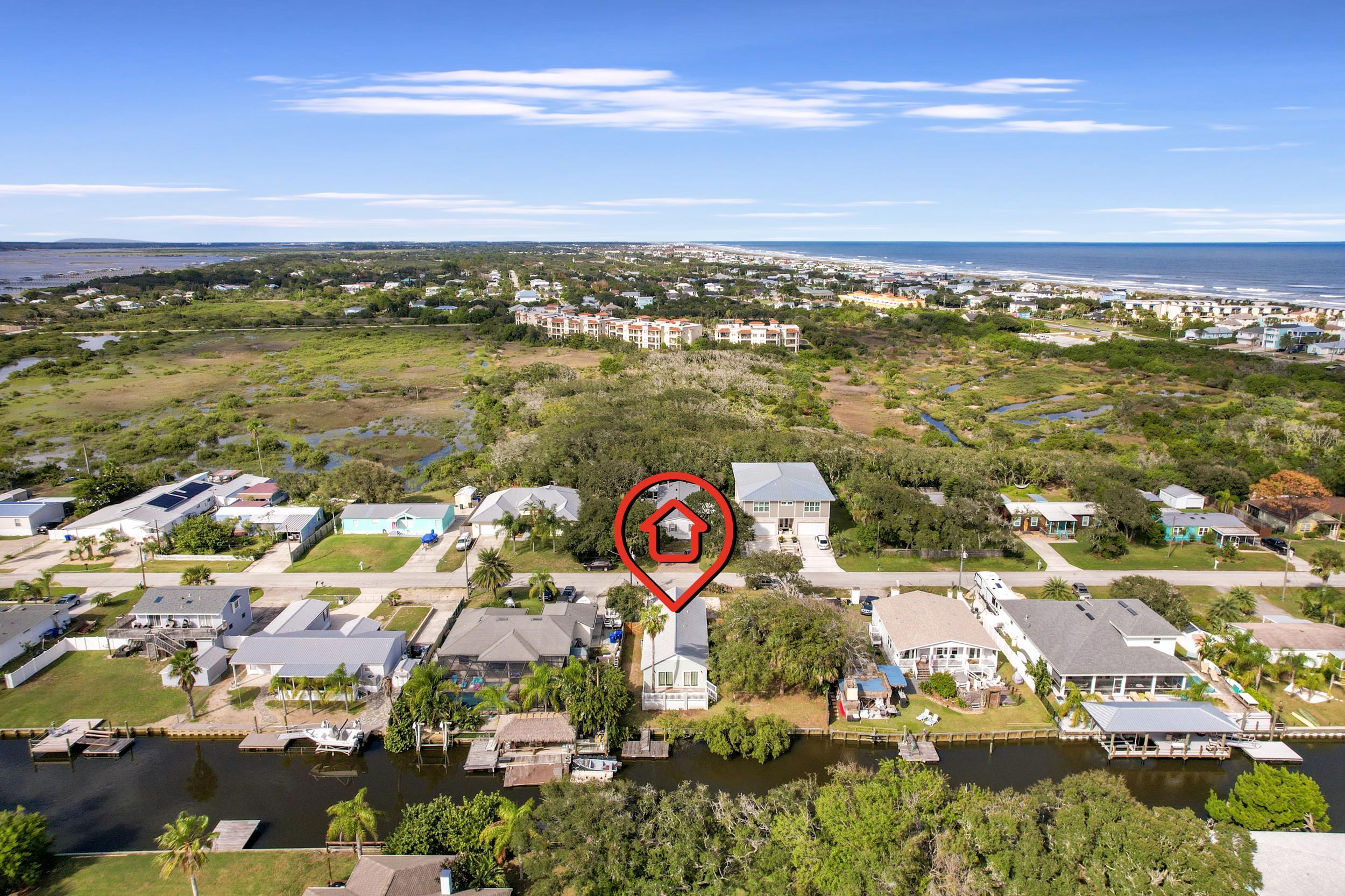 231 Majorca Road St. Augustine, FL 32080 - Photo 30 of 33 an aerial view of a city with houses