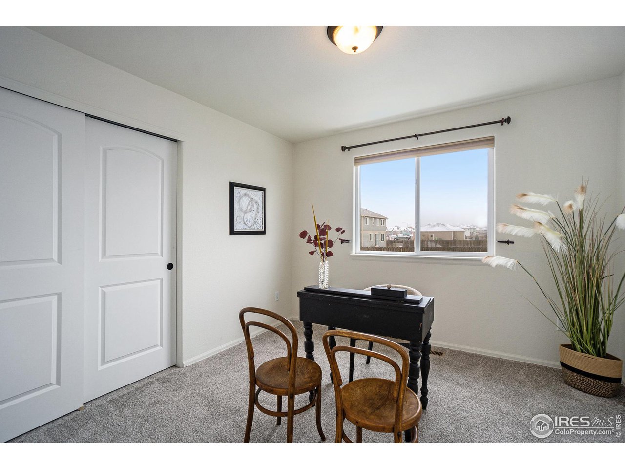 4386 Cypress Ridge Lane Wellington, CO 80549 - Photo 19 of 30 a dining room with furniture and a potted plant