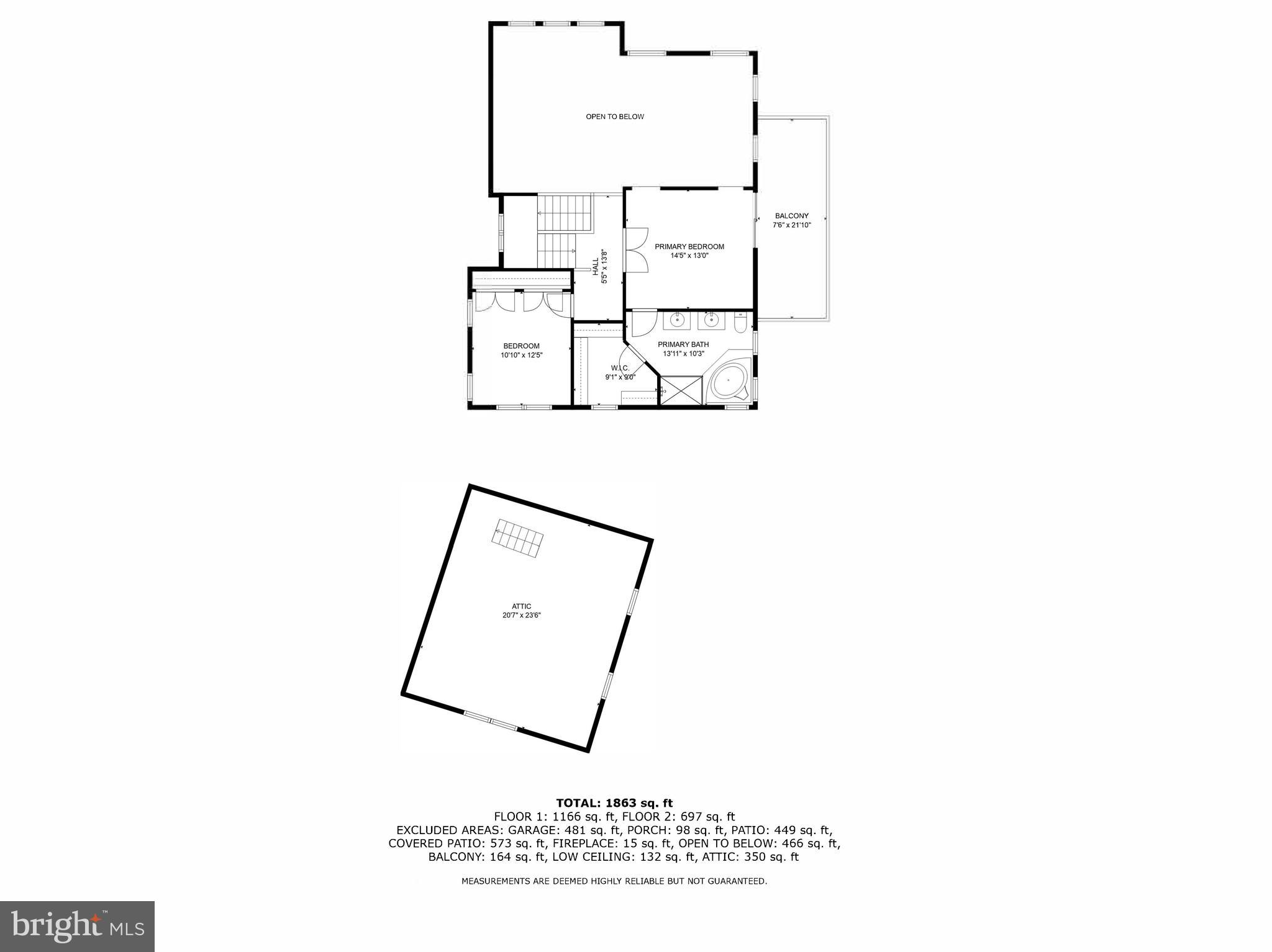 1022 Shore Acres Road Arnold, MD 21012 - Photo 64 of 64 Upper Level Floor Plan and Dimensions