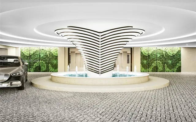 a swimming pool with outdoor seating and yard