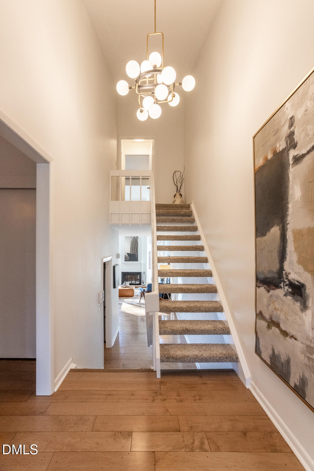 708 Constitution Drive, Unit F Durham, NC 27705 - Photo 7 of 53 a view of entryway and hall with wooden floor