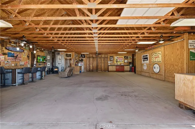 a view of a car garage