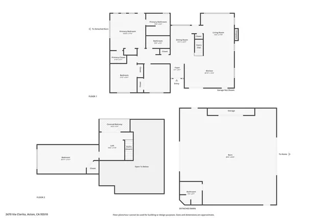 $1,149,000 | 2470 Via Clarita, Acton, CA 93510