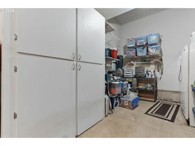 a room with storage and utility