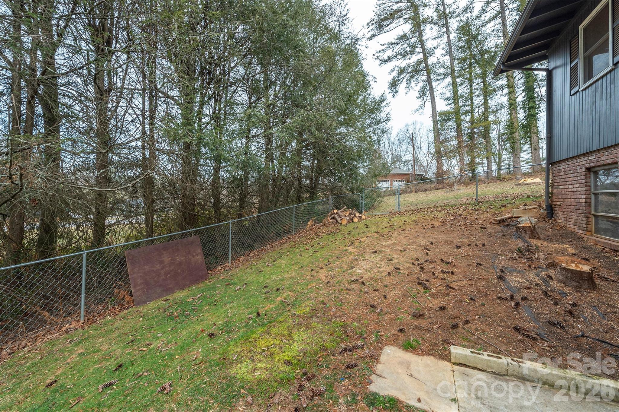 4 Stockwood Road Asheville, NC 28803 - Photo 34 of 41 a backyard of a house with lots of green space