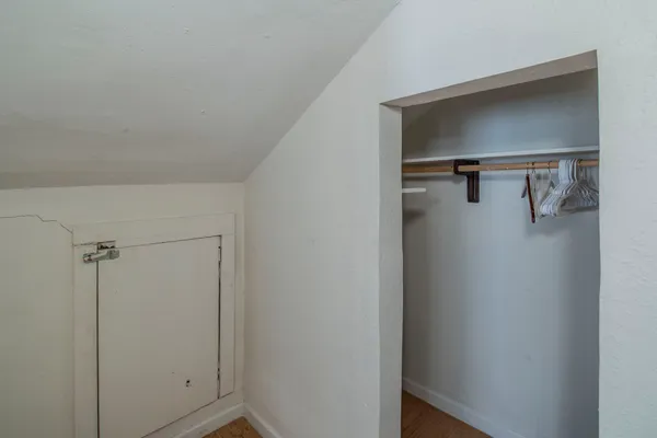a view of a walk in closet