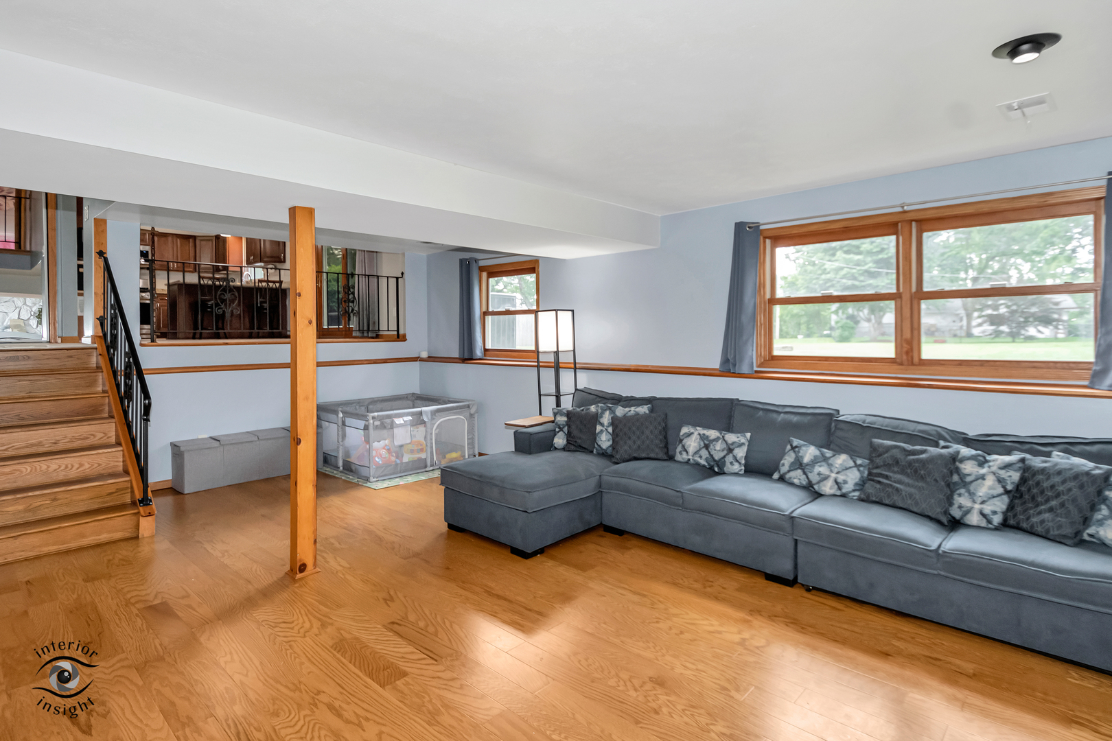 24158 Marble Road Channahon, IL 60410 - Photo 12 of 26 a living room with furniture and a flat screen tv