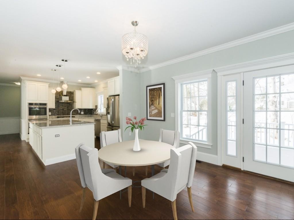 22 Tracywood Road Canton, MA 02021 - Photo 3 of 28 a view of a dining room with furniture and wooden floor