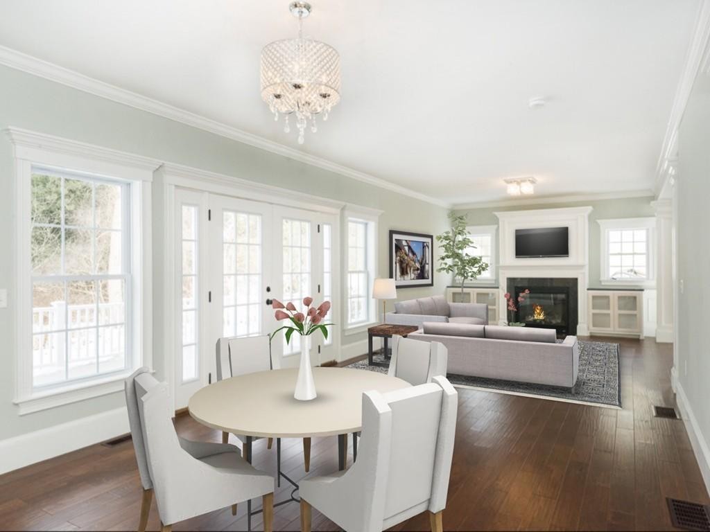 22 Tracywood Road Canton, MA 02021 - Photo 4 of 28 a view of a dining room with furniture window and wooden floor