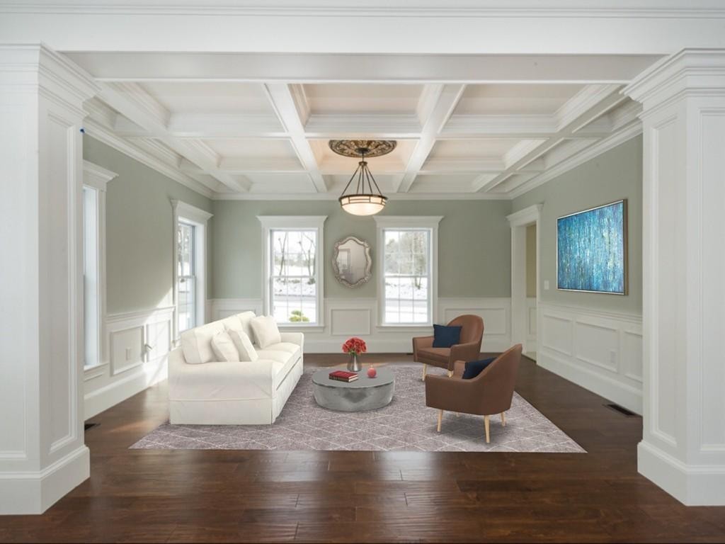22 Tracywood Road Canton, MA 02021 - Photo 6 of 28 a living room with furniture and a wooden floor