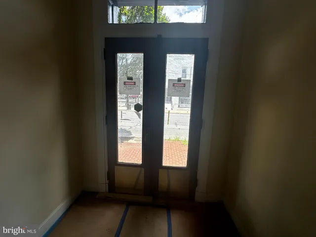 a view of an front door