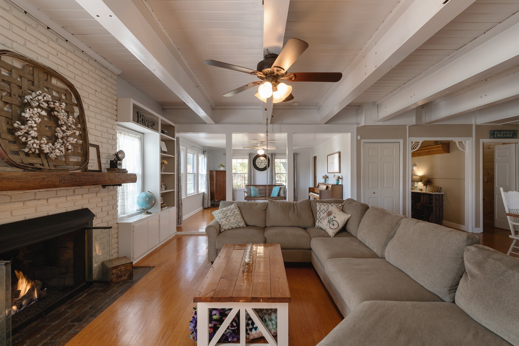 2341 Gideon Road Greenbrier, TN 37073 - Photo 11 of 30 a living room with furniture and a fireplace