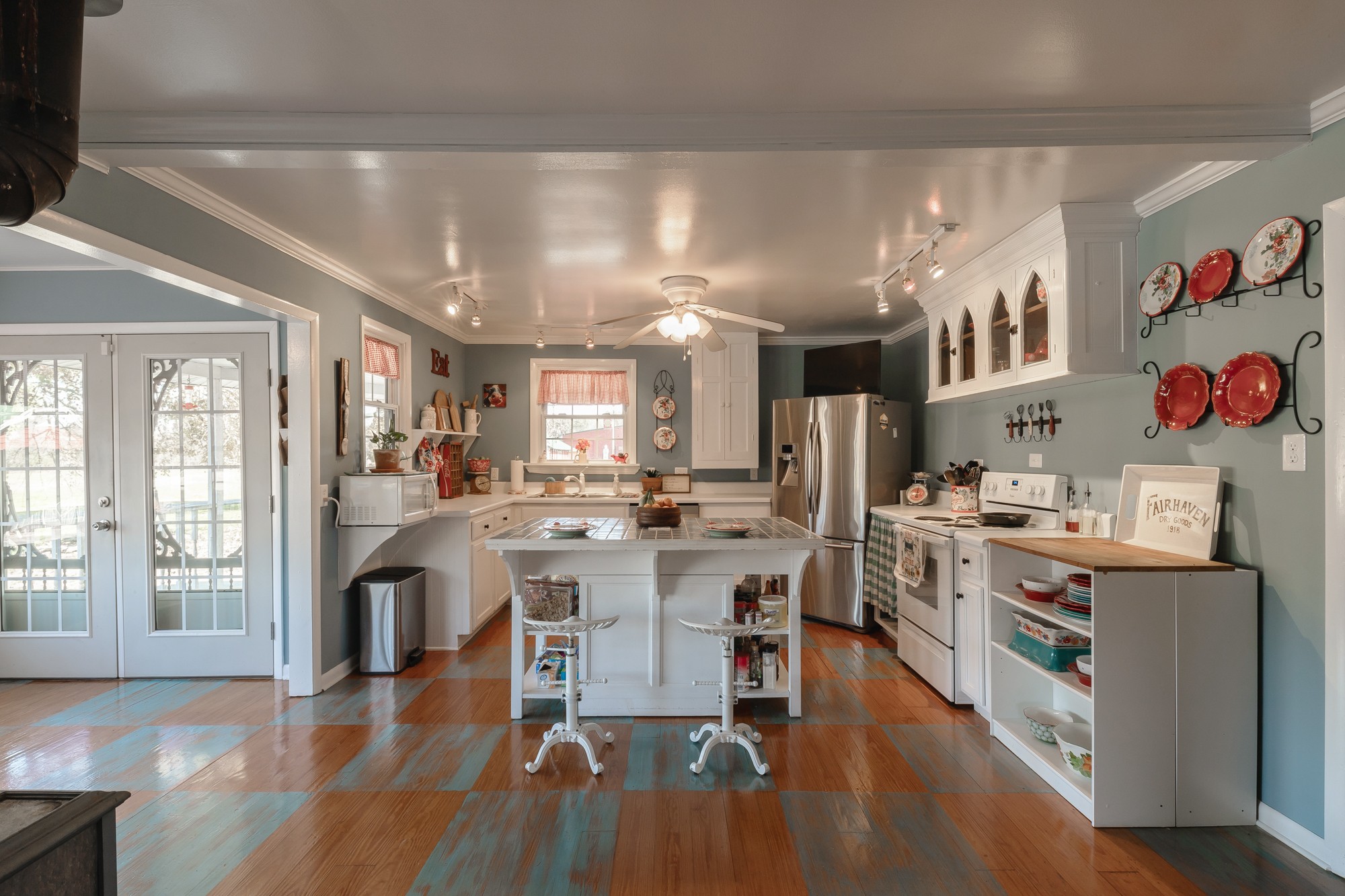 2341 Gideon Road Greenbrier, TN 37073 - Photo 13 of 30 a large kitchen with stainless steel appliances lots of counter space and wooden floor