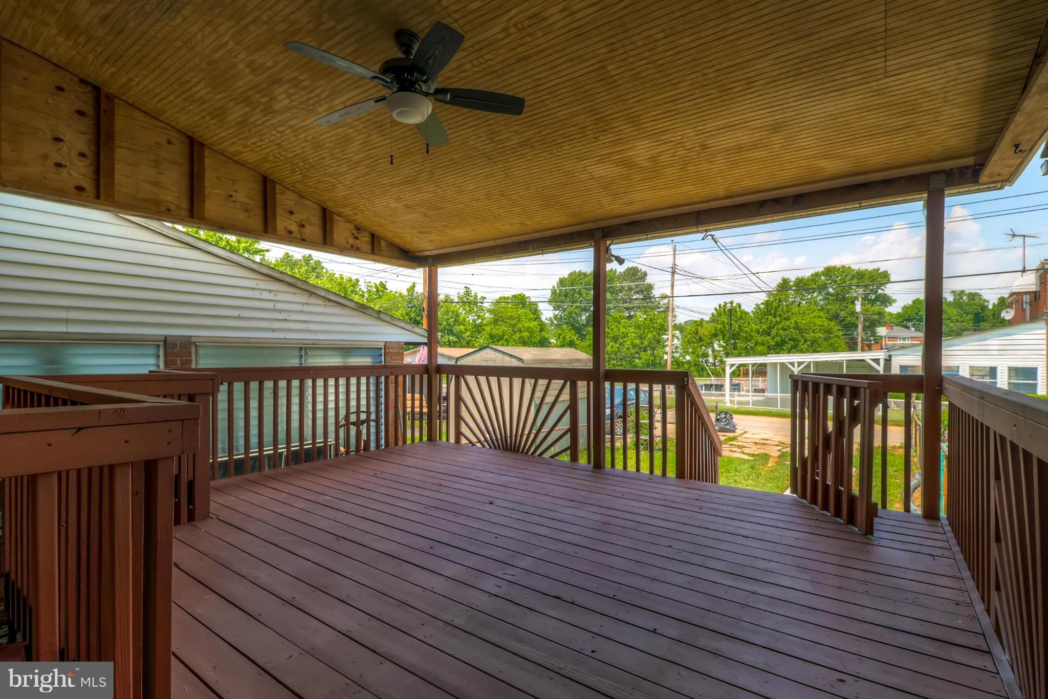 7396 Edsworth Road Baltimore, MD 21222 - Photo 15 of 17 Large covered deck