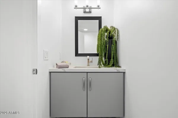 a view of a livingroom with furniture and window