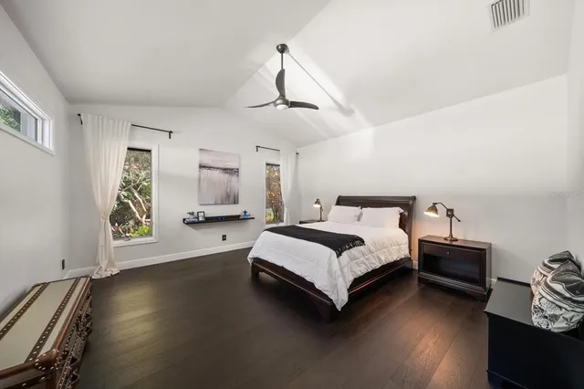 an aerial view of a ocean