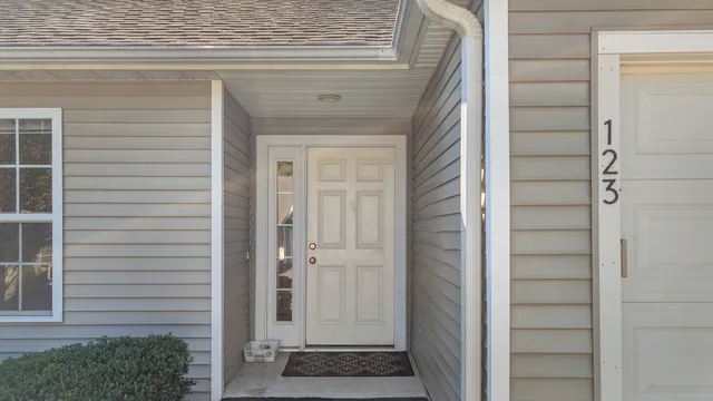 a view of front door