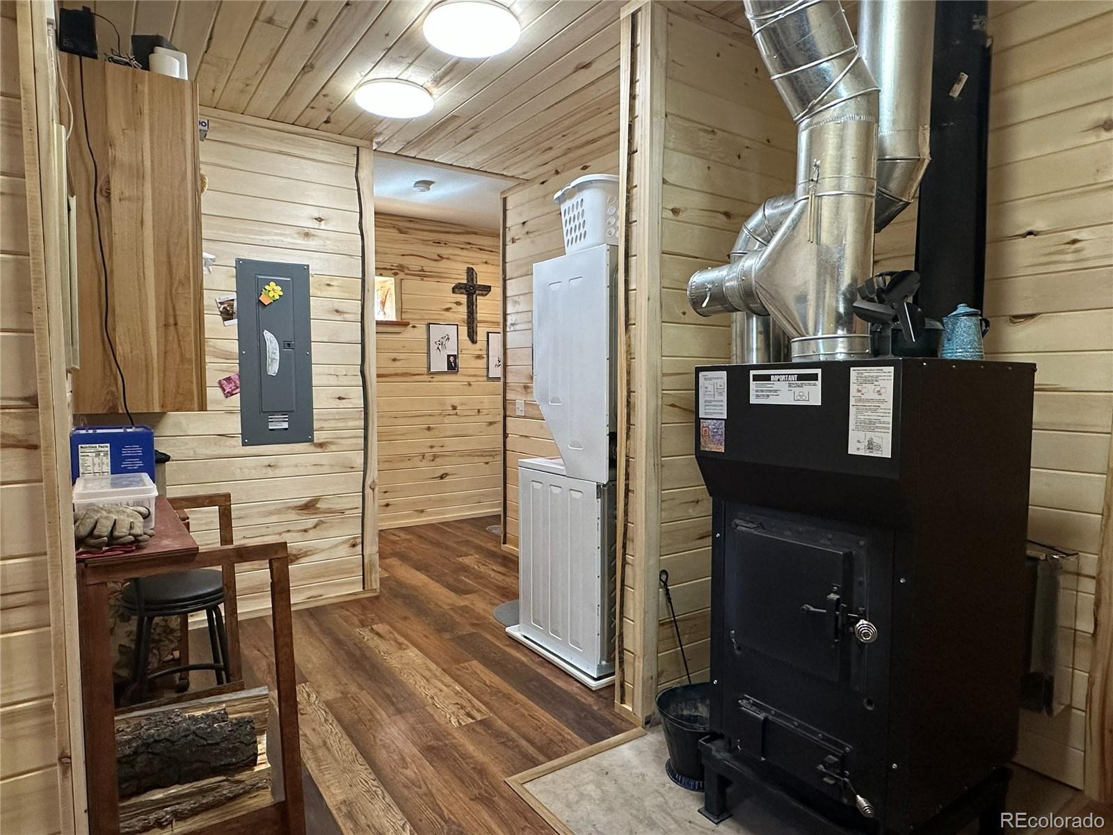 2945 Forbes Park Road Fort Garland, CO 81133 - Photo 30 of 36 a bathroom with a sink a mirror and a shower