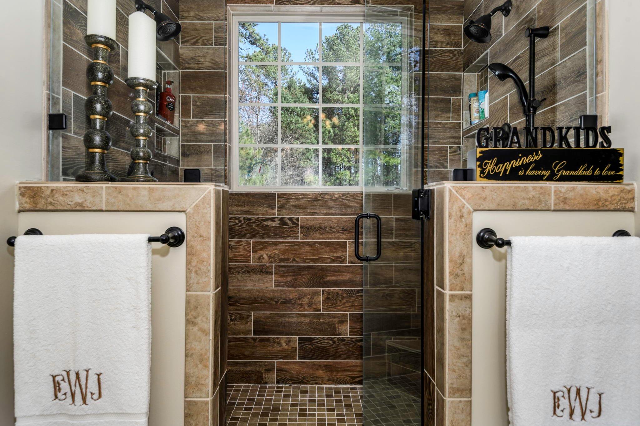 101 Ridge Top Drive Connelly Springs, NC 28612 - Photo 18 of 47 a bathroom with a shower