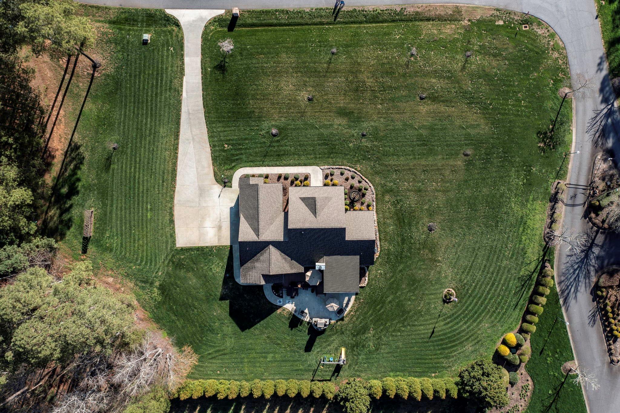 101 Ridge Top Drive Connelly Springs, NC 28612 - Photo 37 of 47 an aerial view of a house having yard