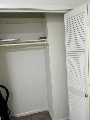 a view of a closet