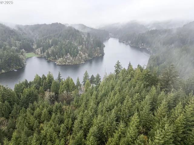 a view of a lake with a mountain in the background