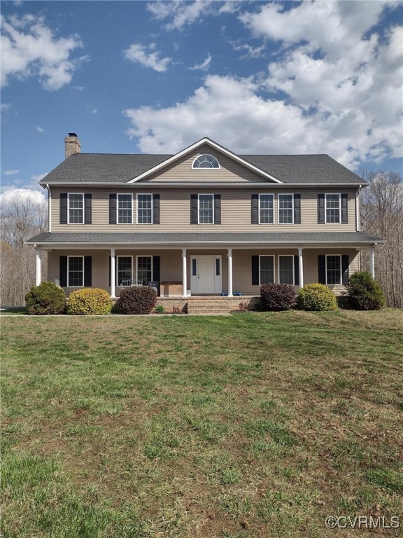 132 Forest View Road Cumberland, VA 23040 - Photo 18 of 31 Colonial inspired home with a porch and a front ya