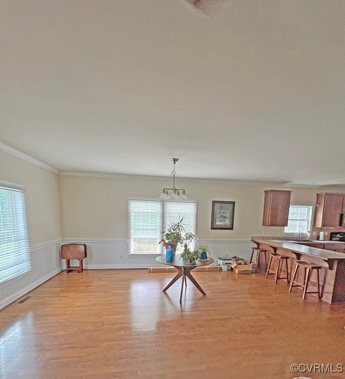 132 Forest View Road Cumberland, VA 23040 - Photo 4 of 31 Unfurnished dining area featuring crown molding an