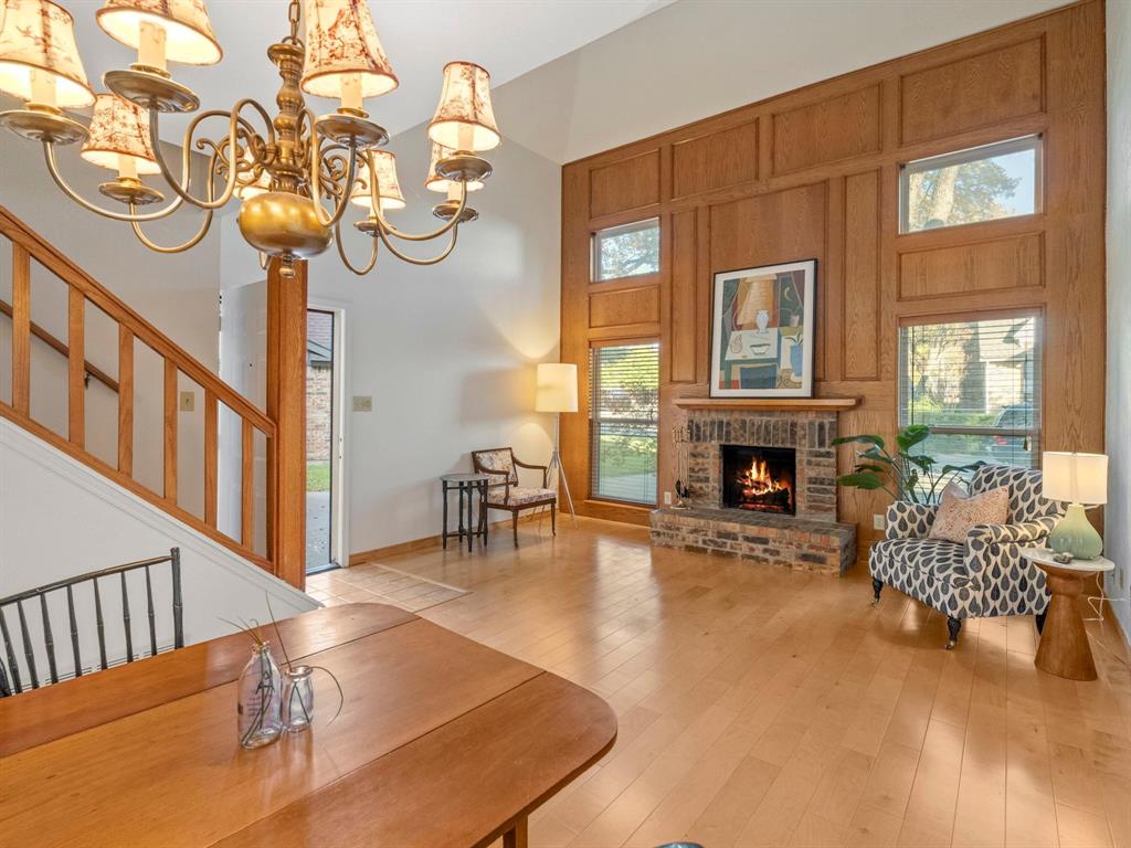 13347 Pandora Circle Dallas, TX 75238 - Photo 4 of 36 a view of a livingroom with furniture and a fireplace