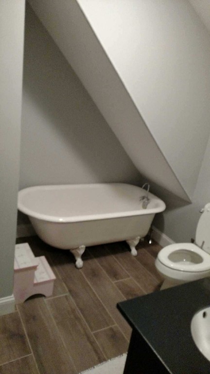 6 Newbury Street Beverly, MA 01915 - Photo 7 of 13 a bathroom with a sink toilet and a mirror