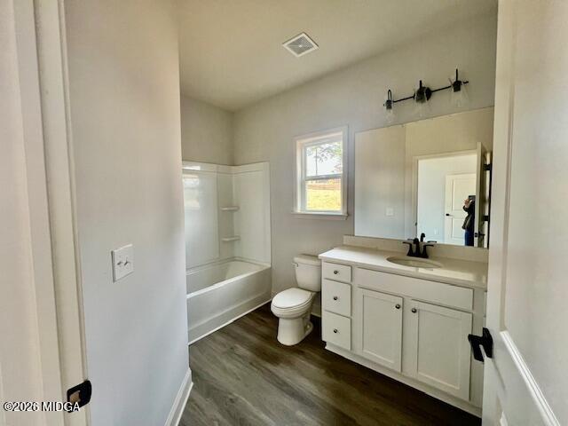 208 Trellis Walk Macon, GA 31220 - Photo 29 of 29 a bathroom with a granite countertop sink a toilet a mirror and bathtub