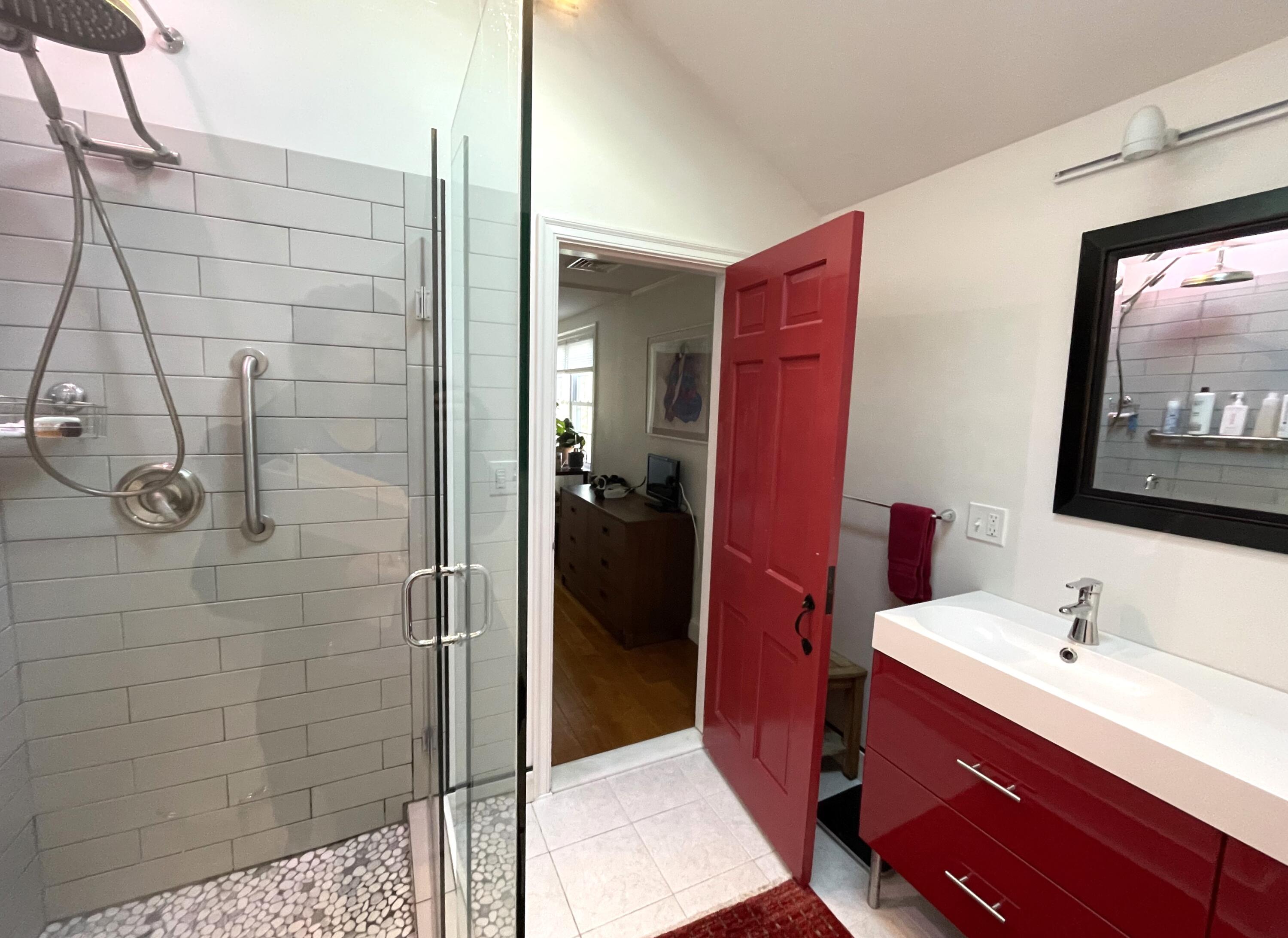 190 Pine Lane Osterville, MA 02655 - Photo 19 of 39 a bathroom with a sink and a mirror