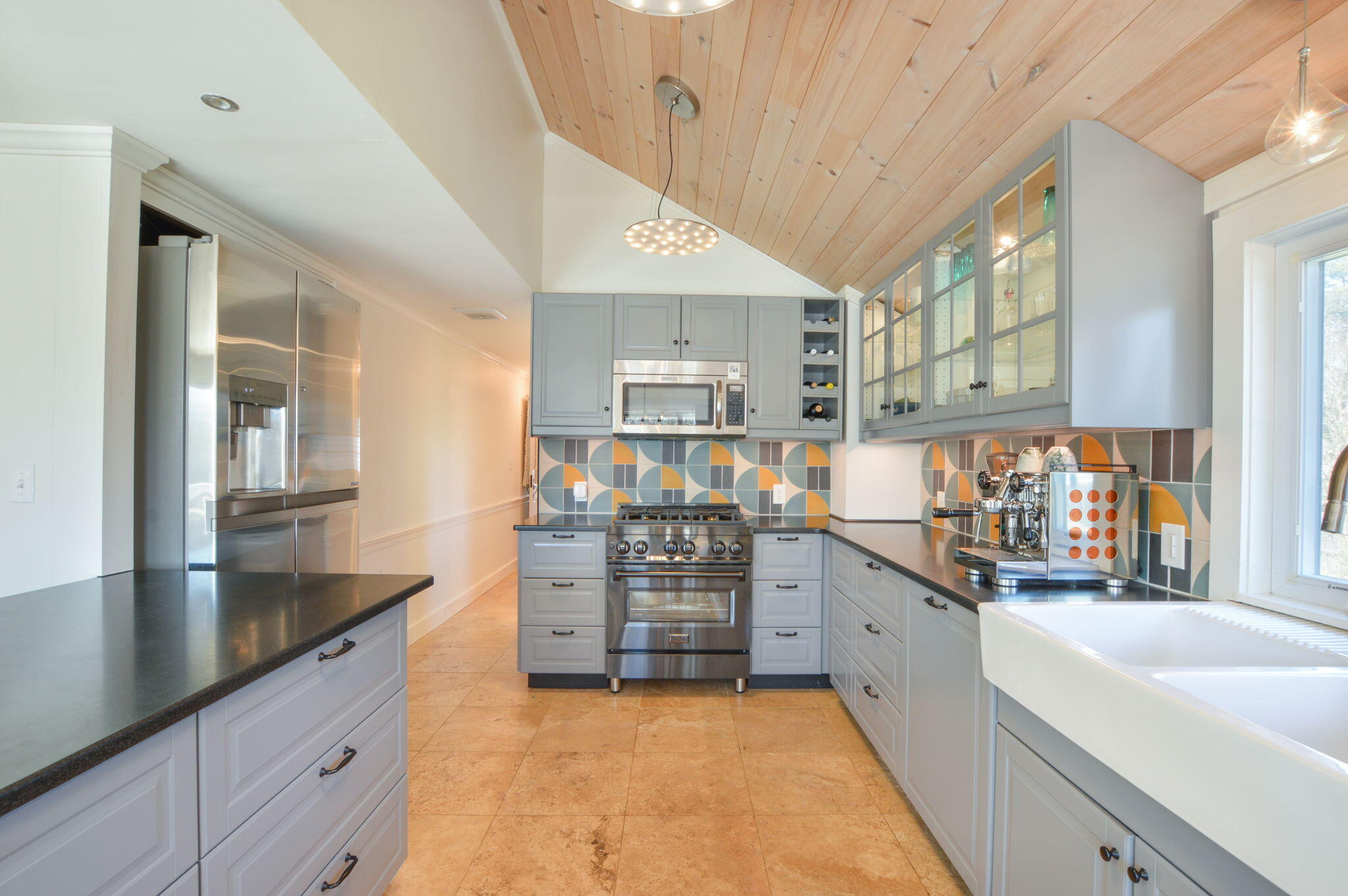 190 Pine Lane Osterville, MA 02655 - Photo 5 of 39 a kitchen with stainless steel appliances granite countertop a sink and cabinets