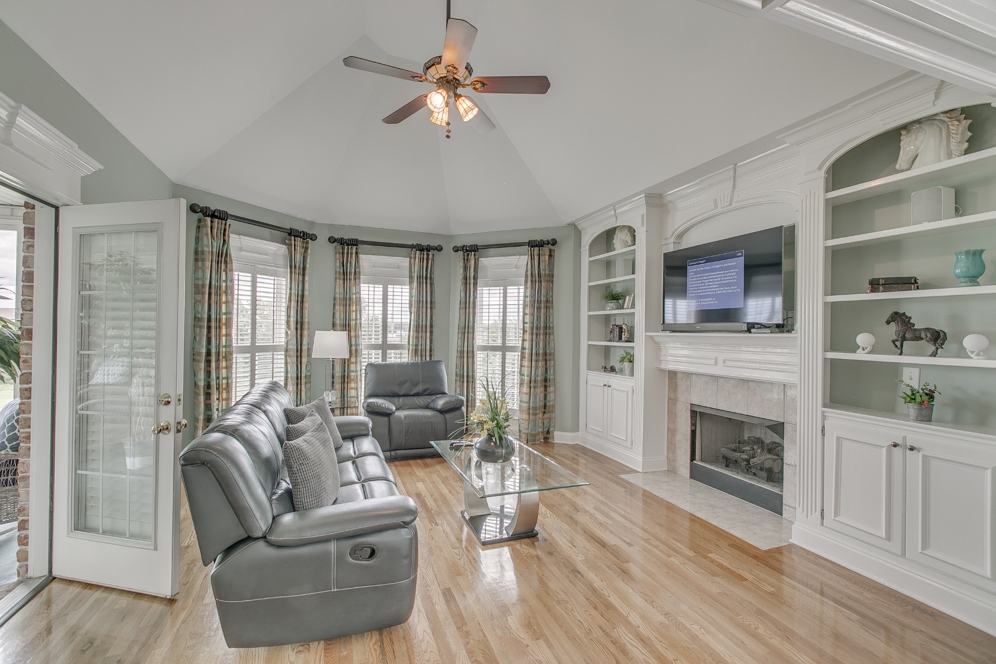 2613 Sequoya Trace Murfreesboro, TN 37127 - Photo 15 of 48 a living room with furniture fireplace and flat screen tv