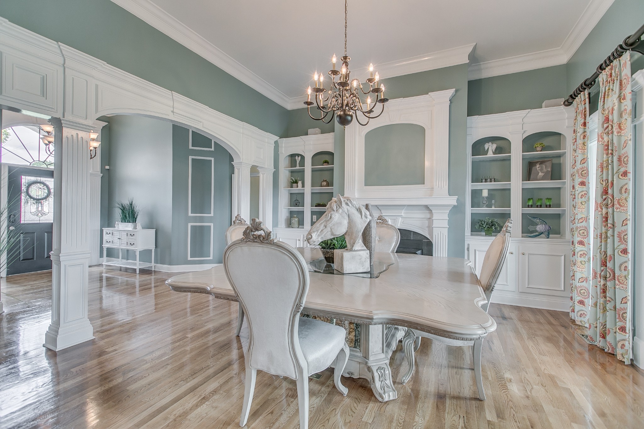 2613 Sequoya Trace Murfreesboro, TN 37127 - Photo 6 of 48 a dining room with furniture a chandelier and wooden floor