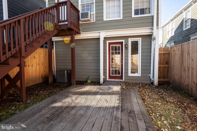 a view of front door of house