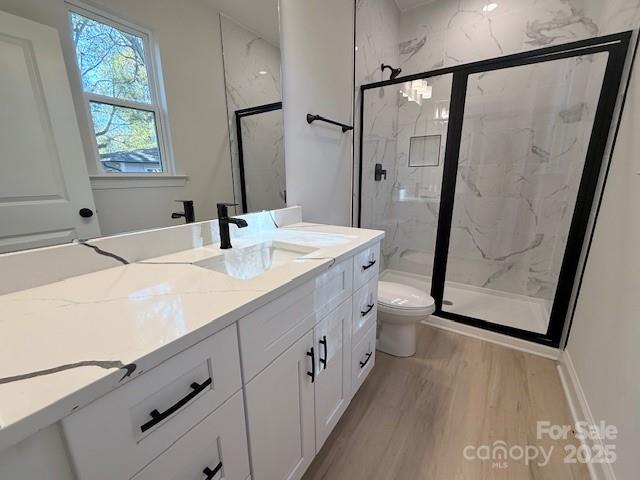 211 Queens Court Gastonia, NC 28052 - Photo 42 of 48 a bathroom with a sink a mirror and a shower